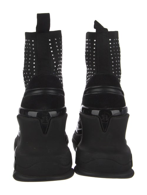 Balmain Crystal Embellishments Sock Boots
