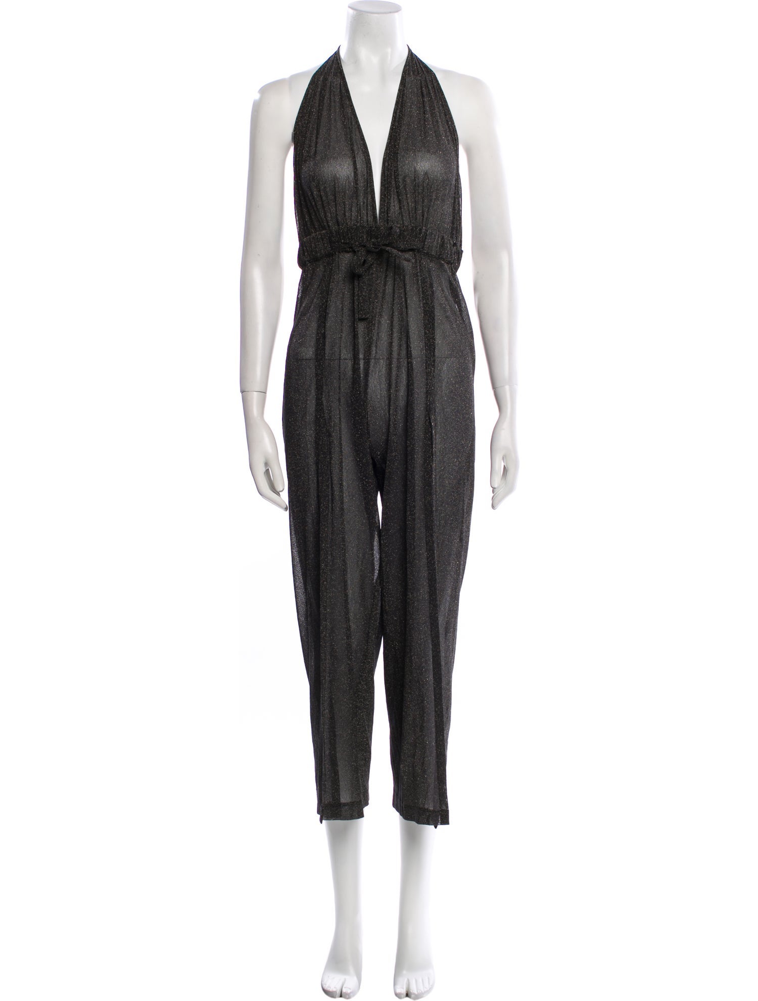 Balmain Plunge Neckline Jumpsuit