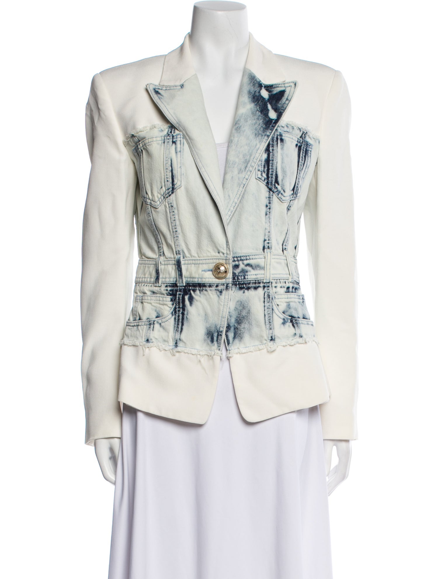 Balmain Tie-Dye Print Blazer