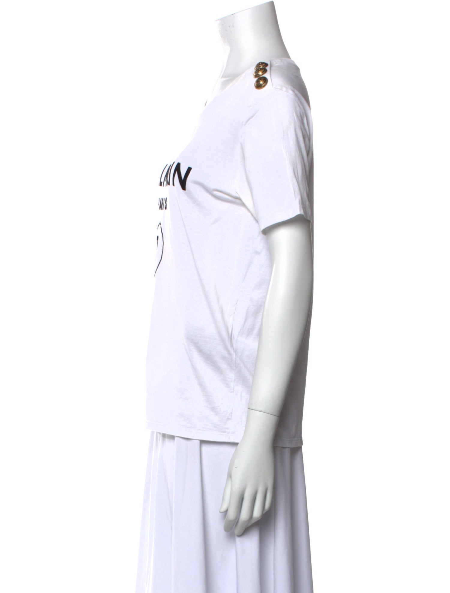 Balmain Graphic Print Crew Neck T-Shirt