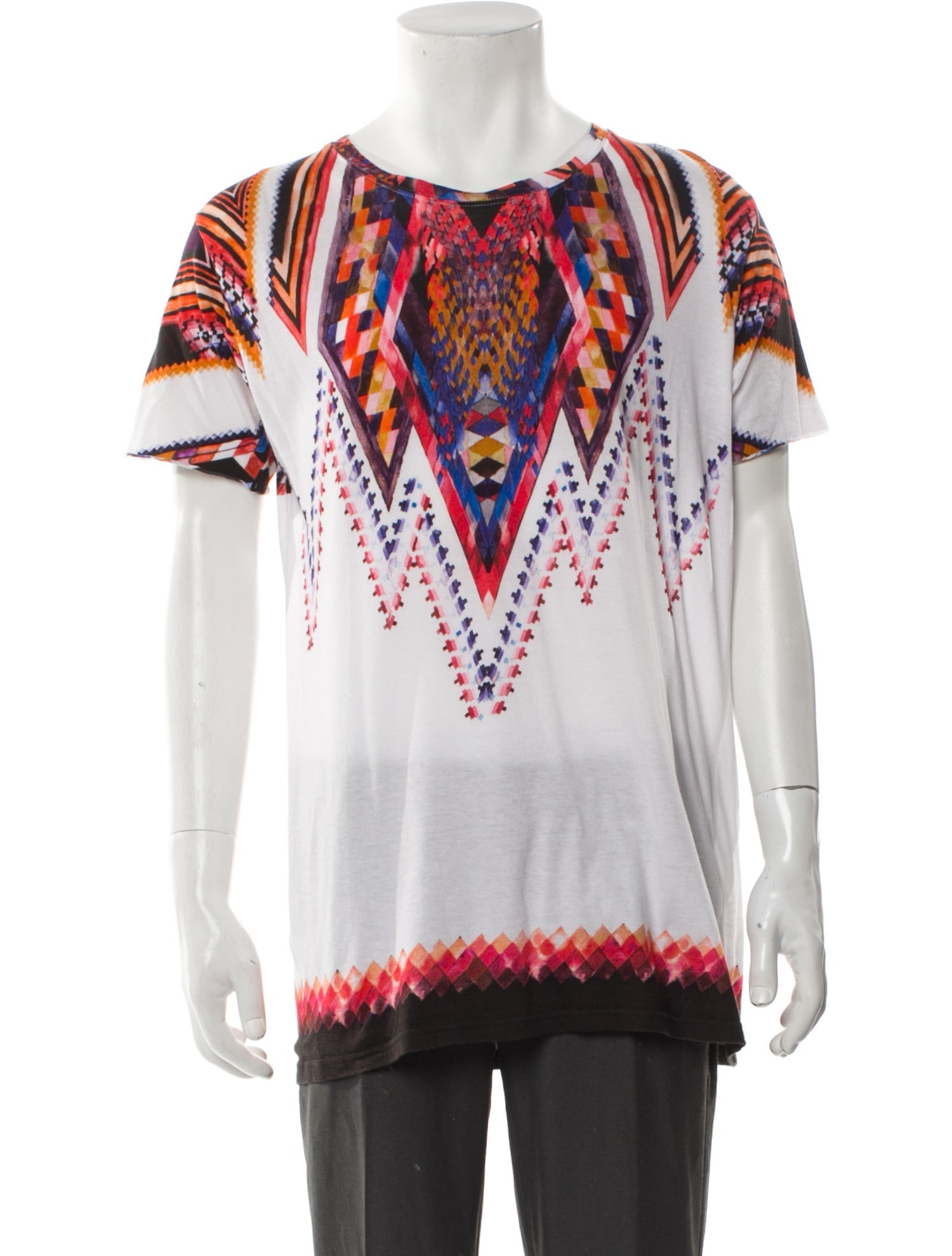 Balmain Tie-Dye Print Crew Neck T-Shirt