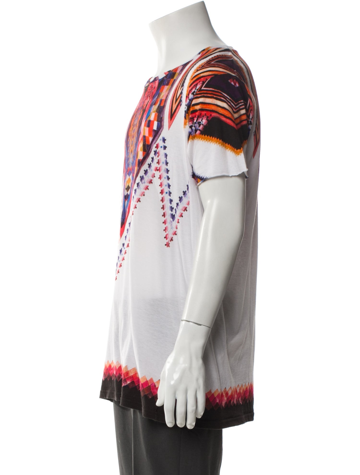 Balmain Tie-Dye Print Crew Neck T-Shirt