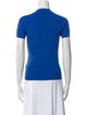 Balmain Mock Neck Short Sleeve Polo