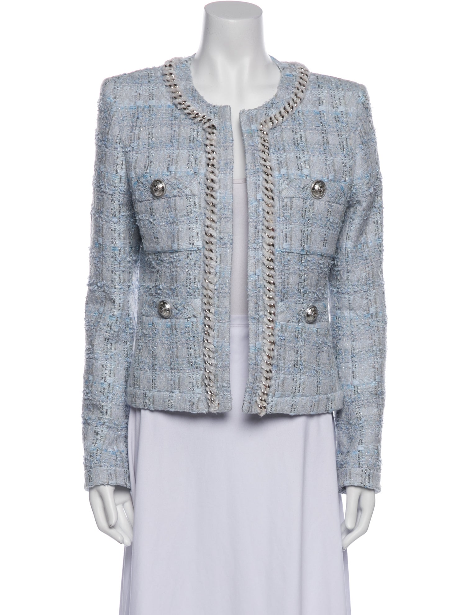 Balmain Tweed Pattern Evening Jacket