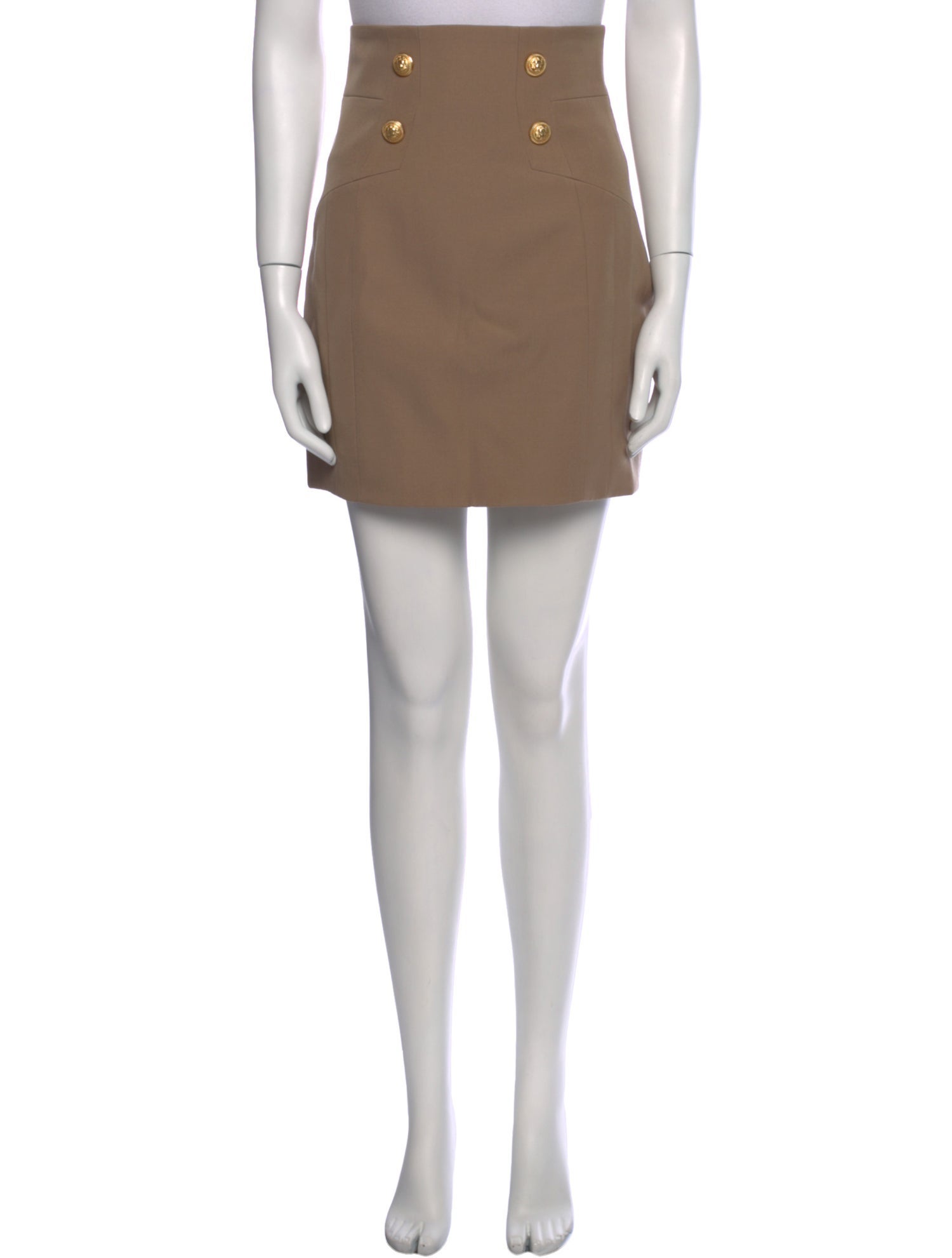 Balmain Wool Mini Skirt w/ Tags