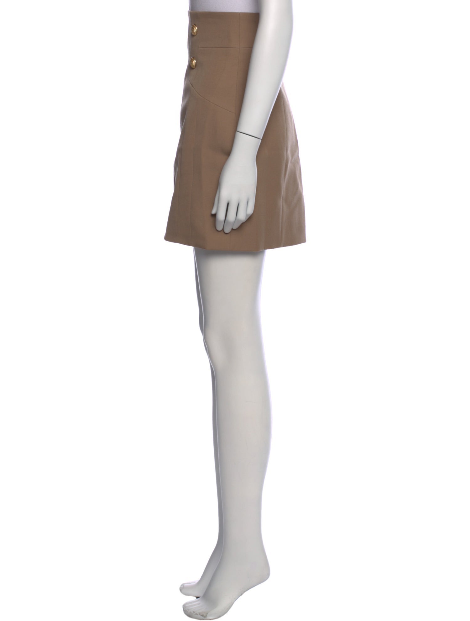 Balmain Wool Mini Skirt w/ Tags