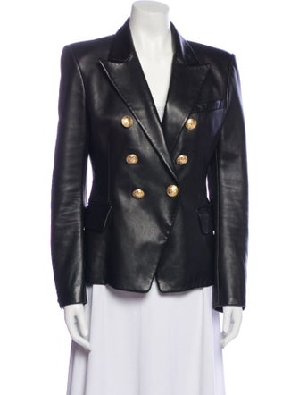 Balmain Leather Blazer