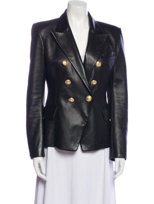 Balmain Leather Blazer