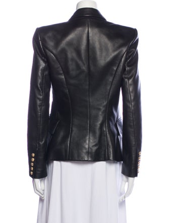 Balmain Leather Blazer