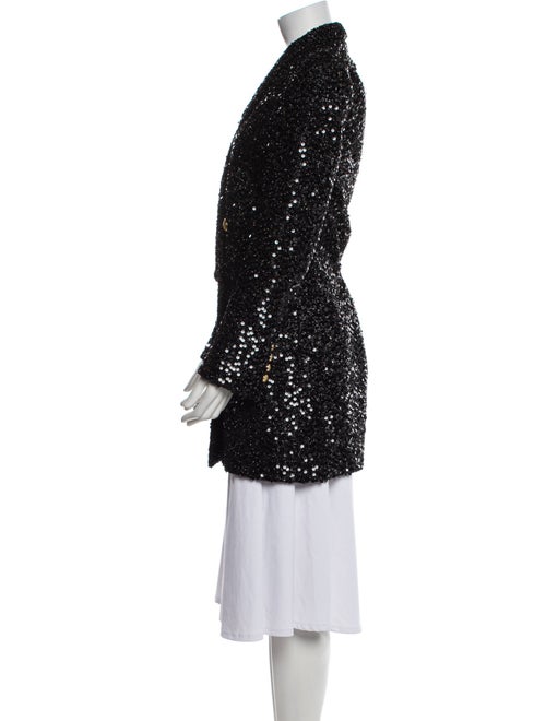 Balmain Tweed Pattern Peacoat