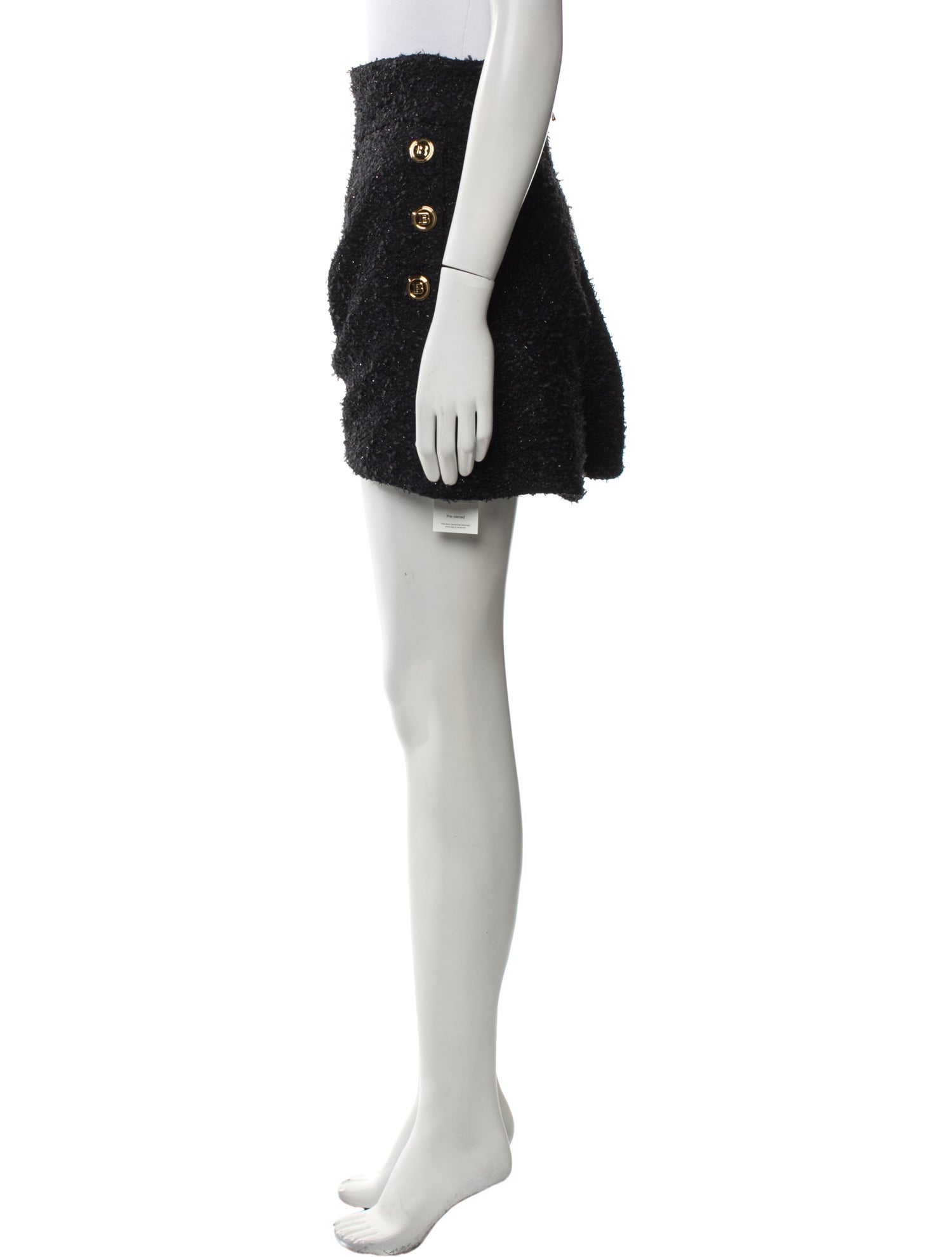 Balmain Tweed Mini Shorts