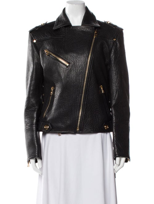 Balmain Leather Biker Jacket