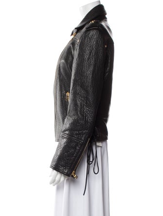 Balmain Leather Biker Jacket