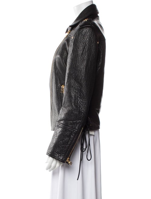Balmain Leather Biker Jacket