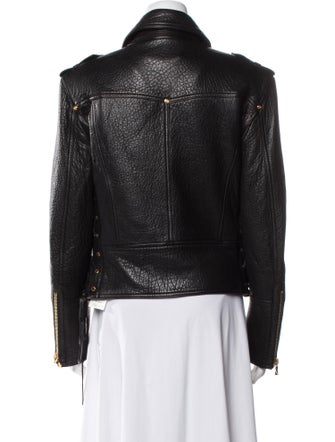 Balmain Leather Biker Jacket
