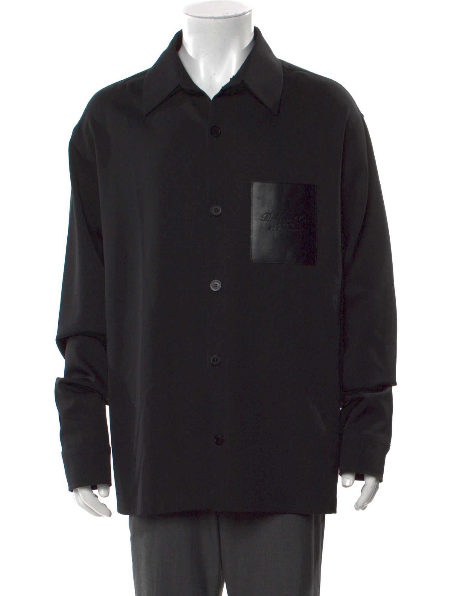 Balmain Virgin Wool Long Sleeve Shirt w/ Tags
