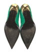 Balmain Embossed Leather Pumps