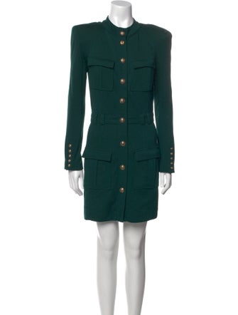 Balmain Wool Mini Dress