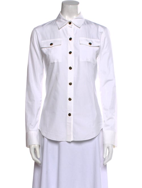 Balmain Long Sleeve Button-Up Top