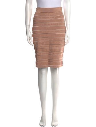Balmain Tweed Knee-Length Skirt