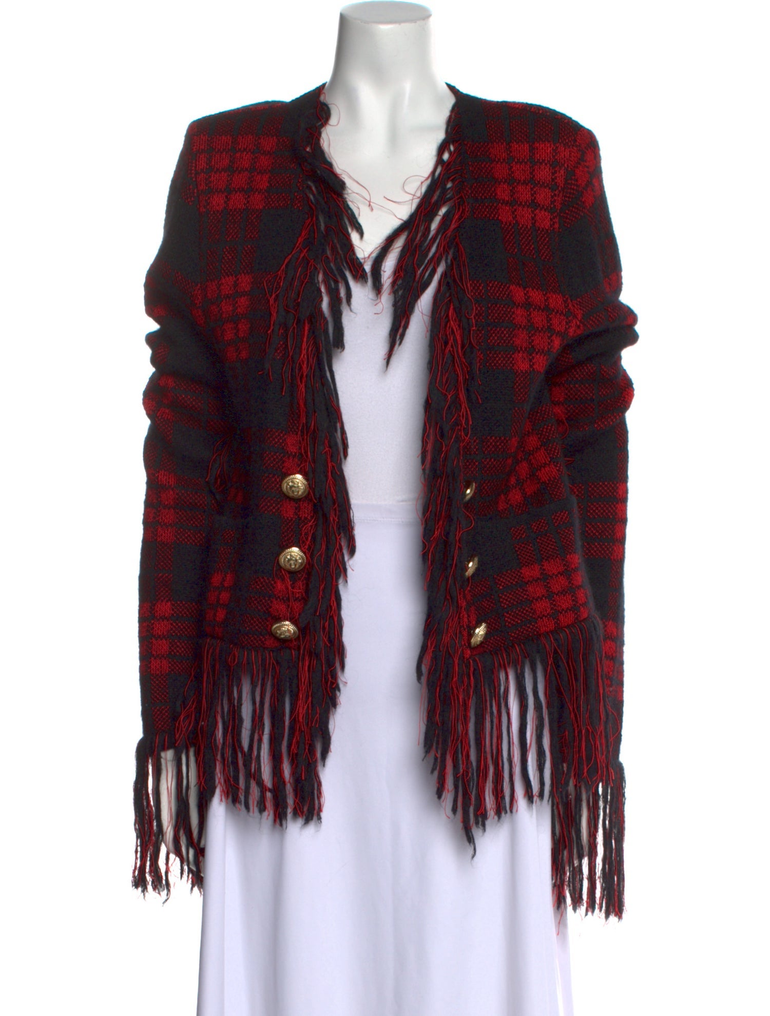 Balmain Mohair Printed Sweater