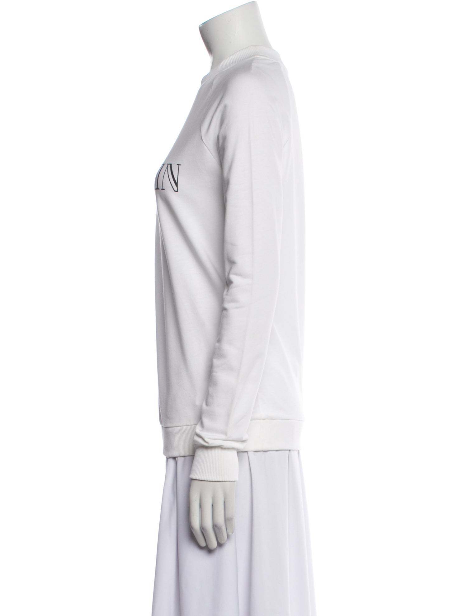 Balmain Graphic Print Crew Neck Sweatshirt