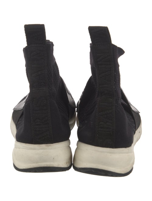 Balmain Embroidered Accent Sock Sneakers