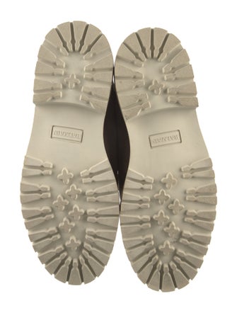 Balmain Suede Whipstitch Trim Hiking Boots