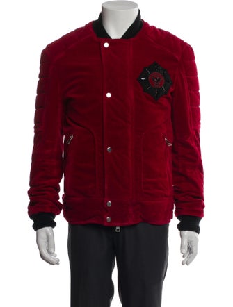 Balmain Graphic Print Utility Jacket