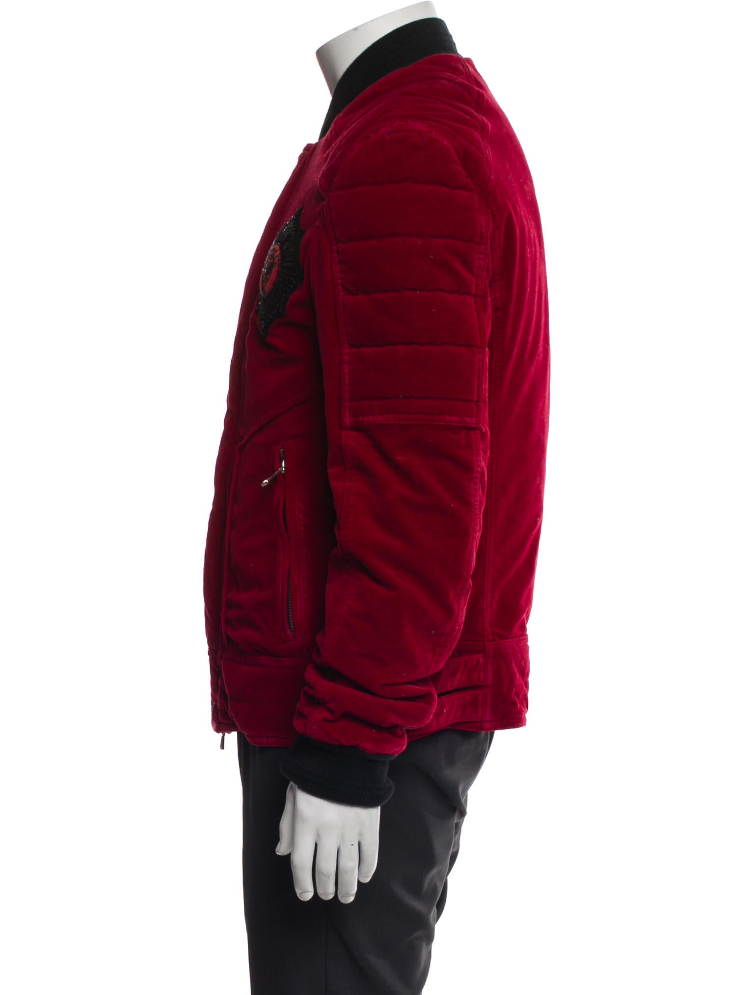 Balmain Graphic Print Utility Jacket