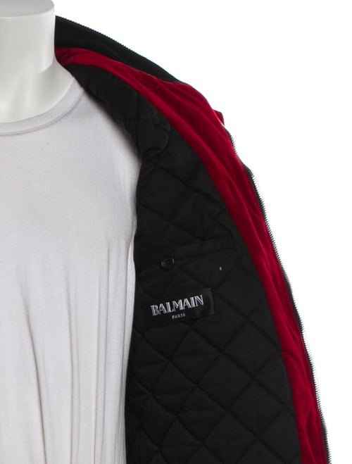 Balmain Graphic Print Utility Jacket