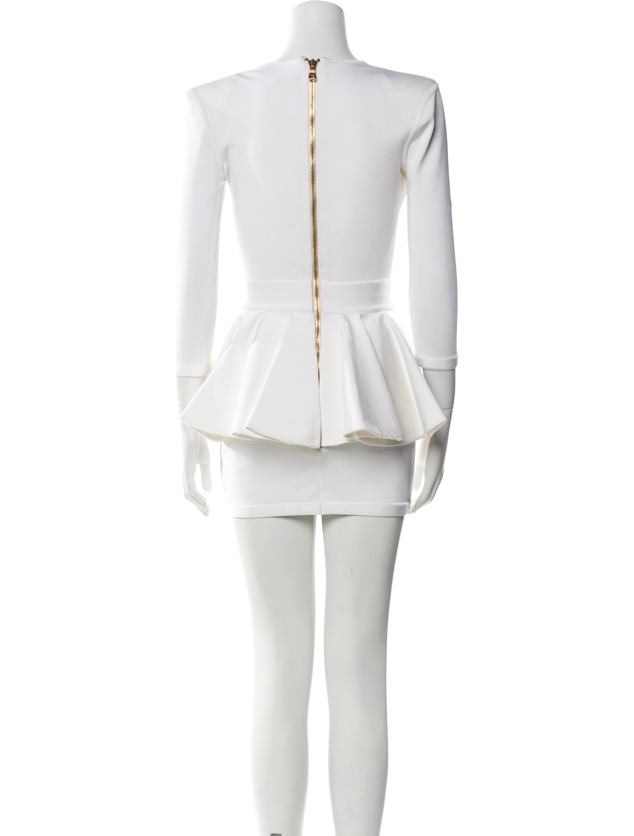 Balmain V-Neck Mini Dress