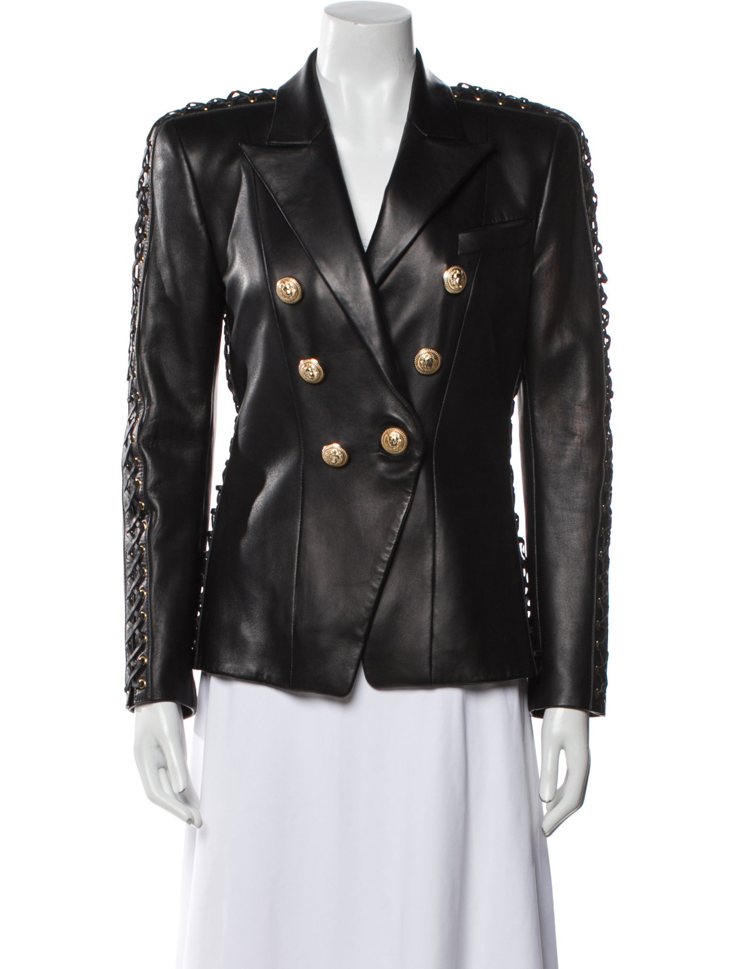 Balmain Leather Blazer