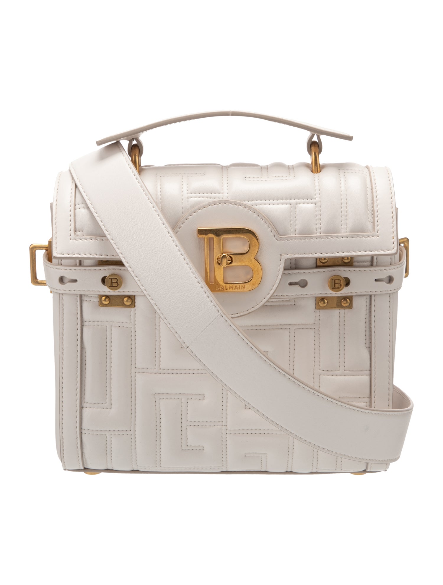 Balmain Leather Shoulder Bag