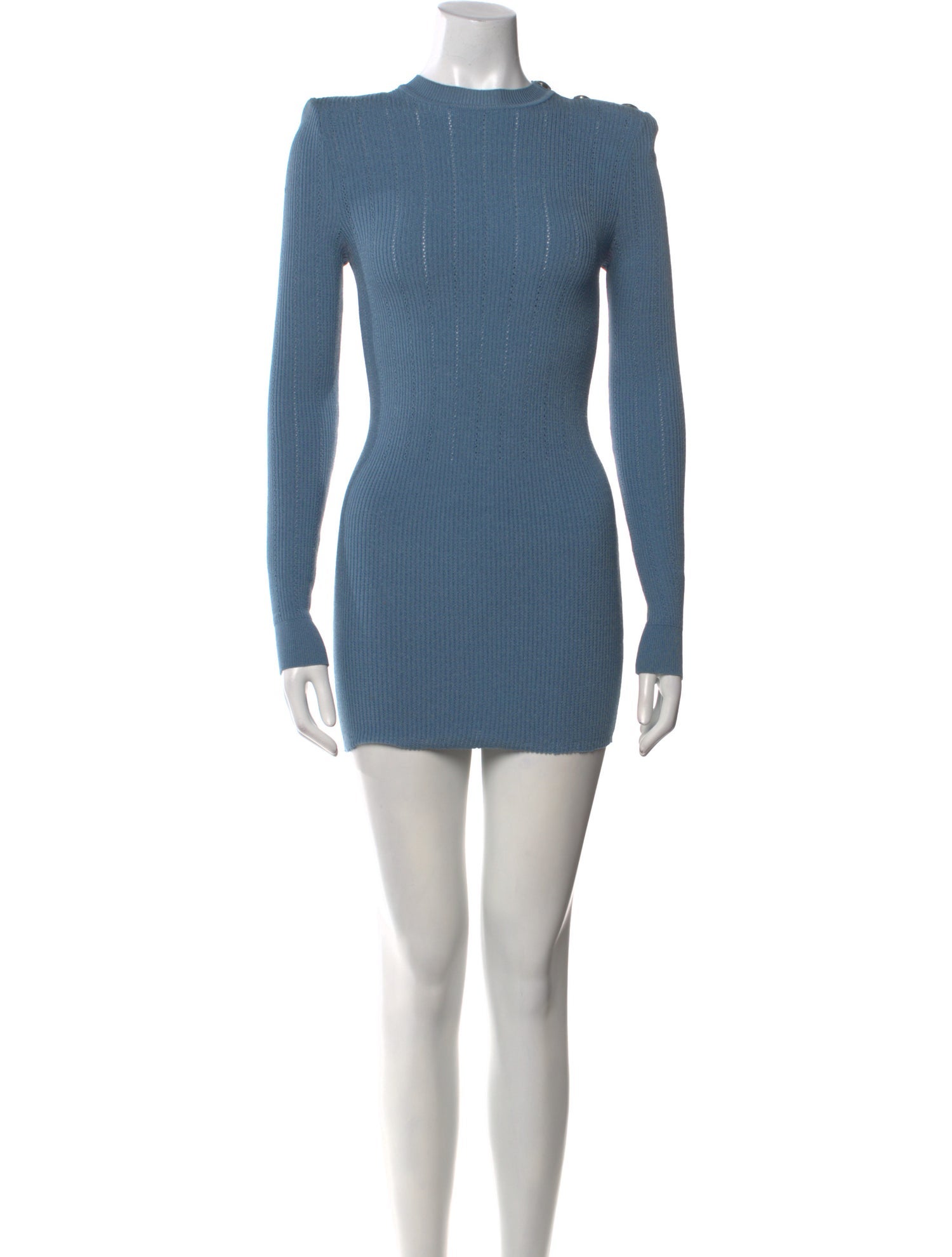 Balmain Crew Neck Mini Dress