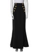 Balmain Virgin Wool Long Skirt