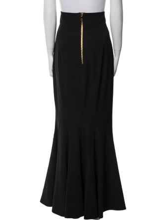 Balmain Virgin Wool Long Skirt