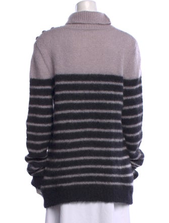 Balmain Striped Turtleneck Sweater