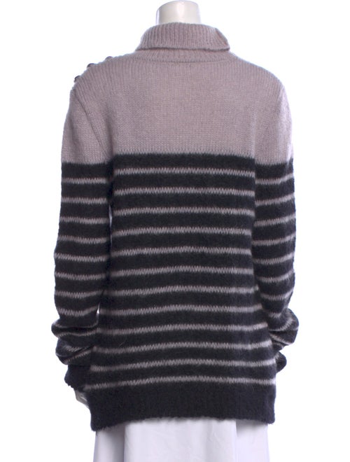 Balmain Striped Turtleneck Sweater