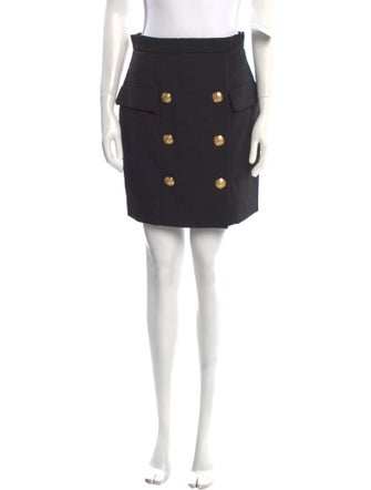 Balmain Wool Mini Skirt