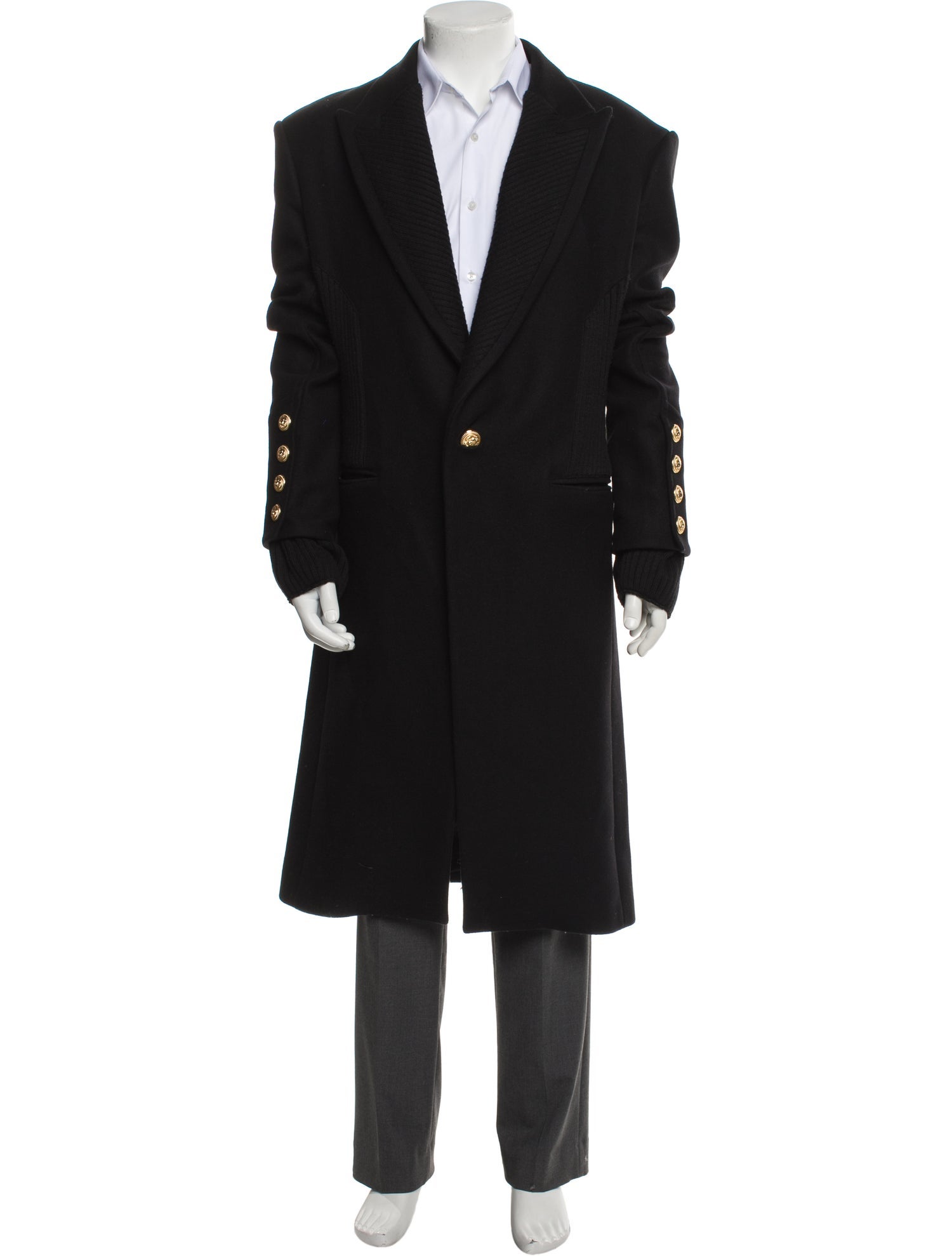 Balmain Wool Overcoat
