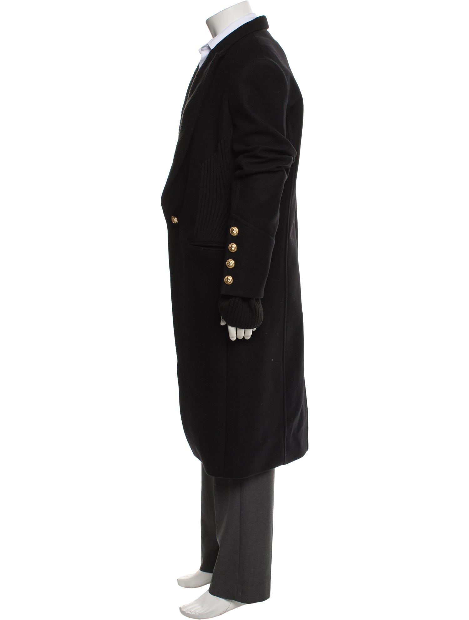 Balmain Wool Overcoat