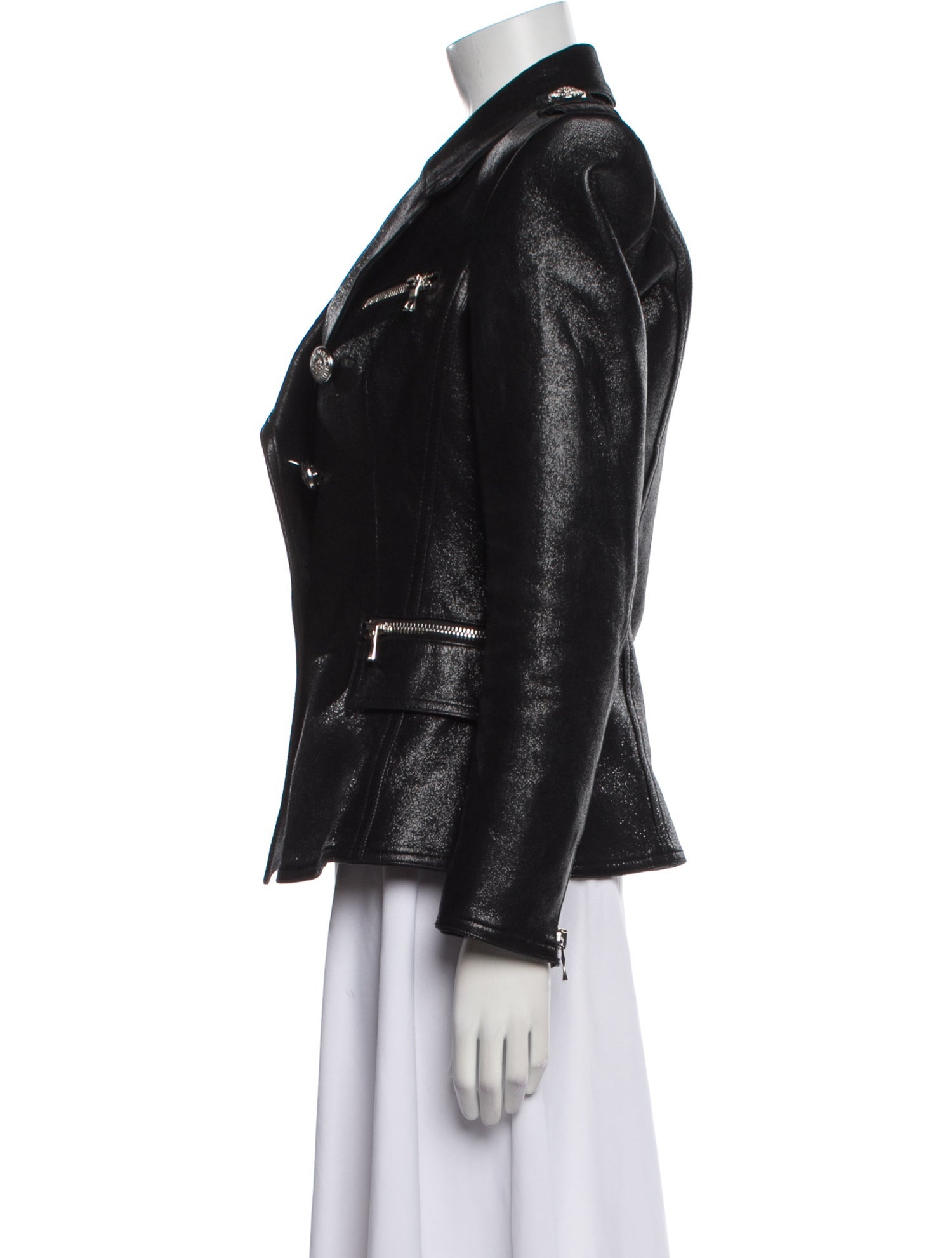 Balmain Leather Blazer