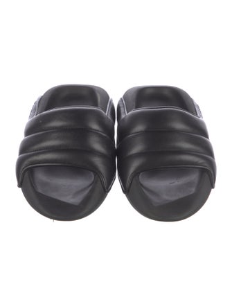 Balmain Quilted Pattern Rubber Slides