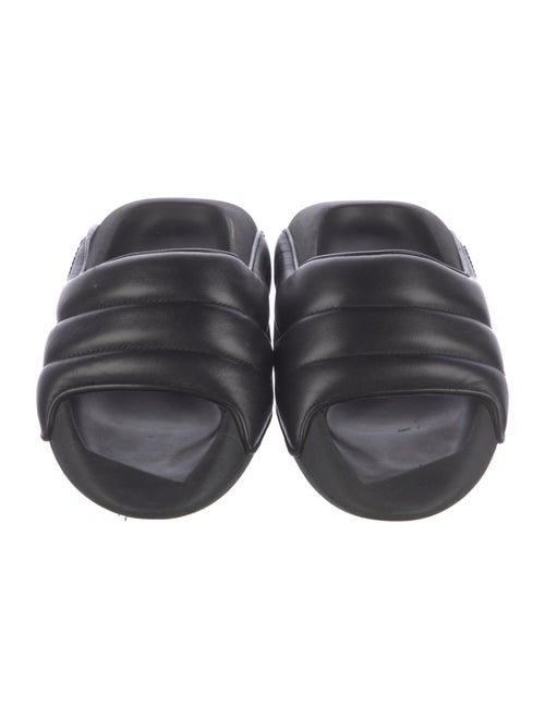 Balmain Quilted Pattern Rubber Slides