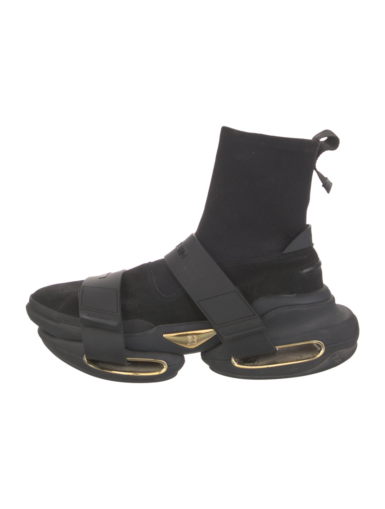 Balmain Leather Sock Sneakers