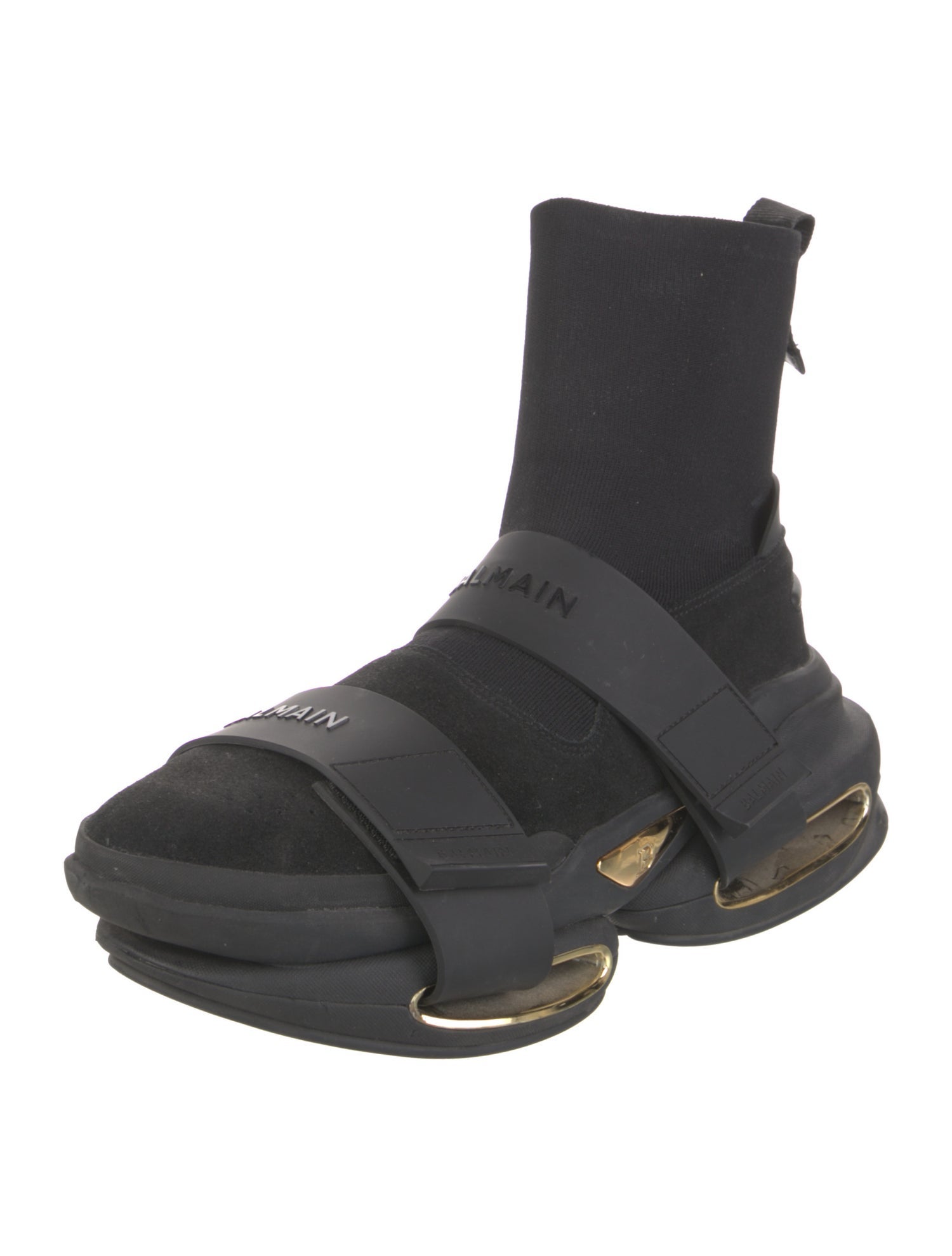 Balmain Leather Sock Sneakers