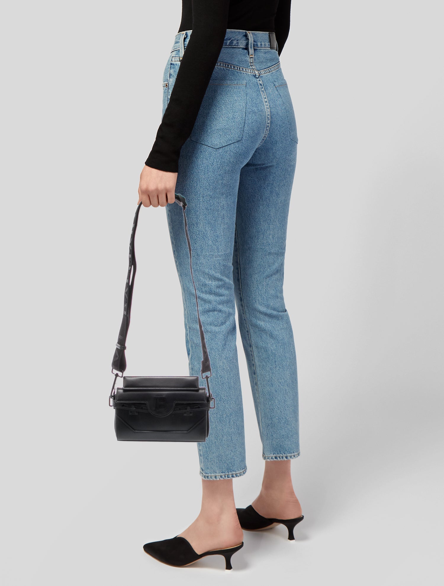 Balmain Leather Crossbody Bag