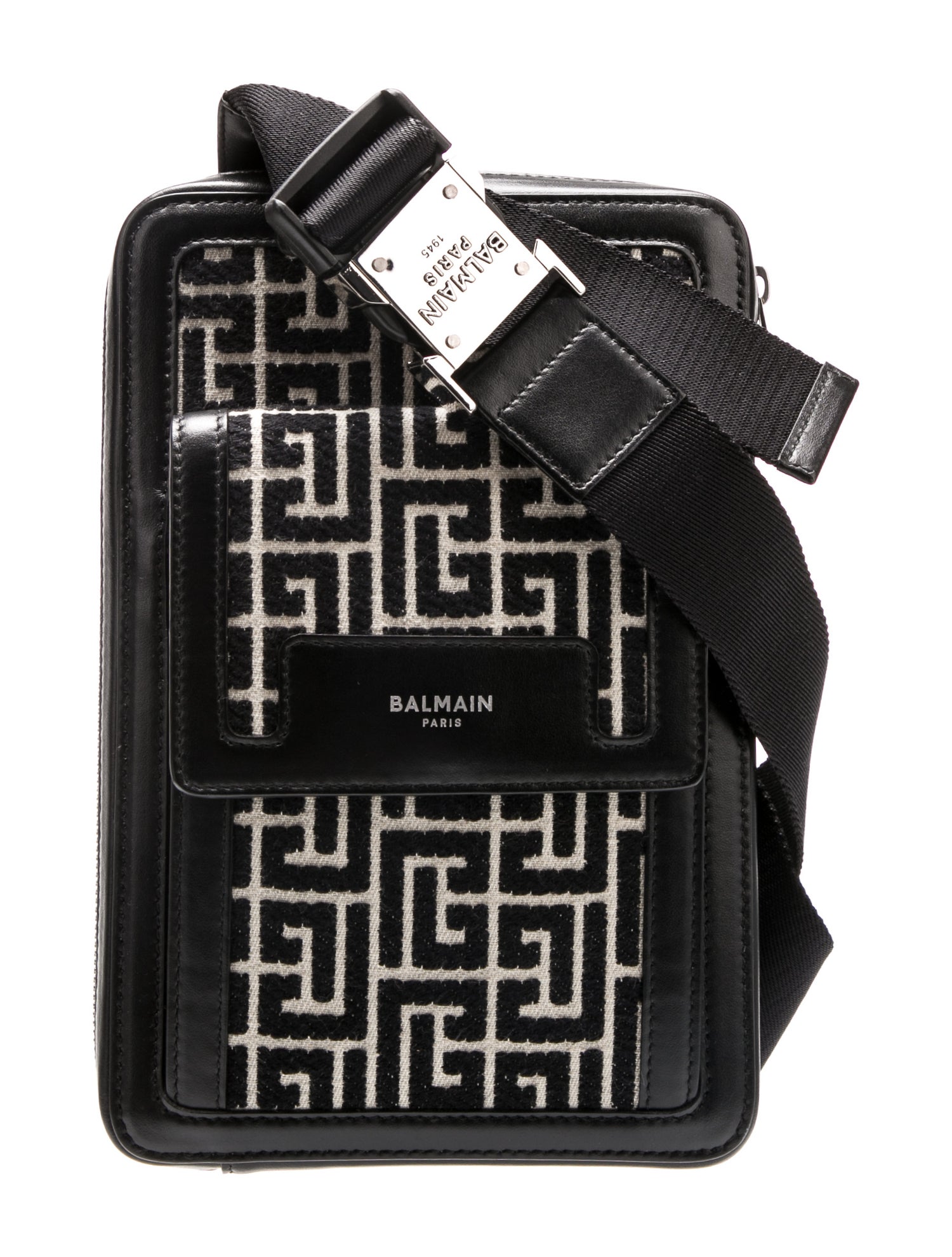 Balmain Leather Messenger Bag w/ Tags