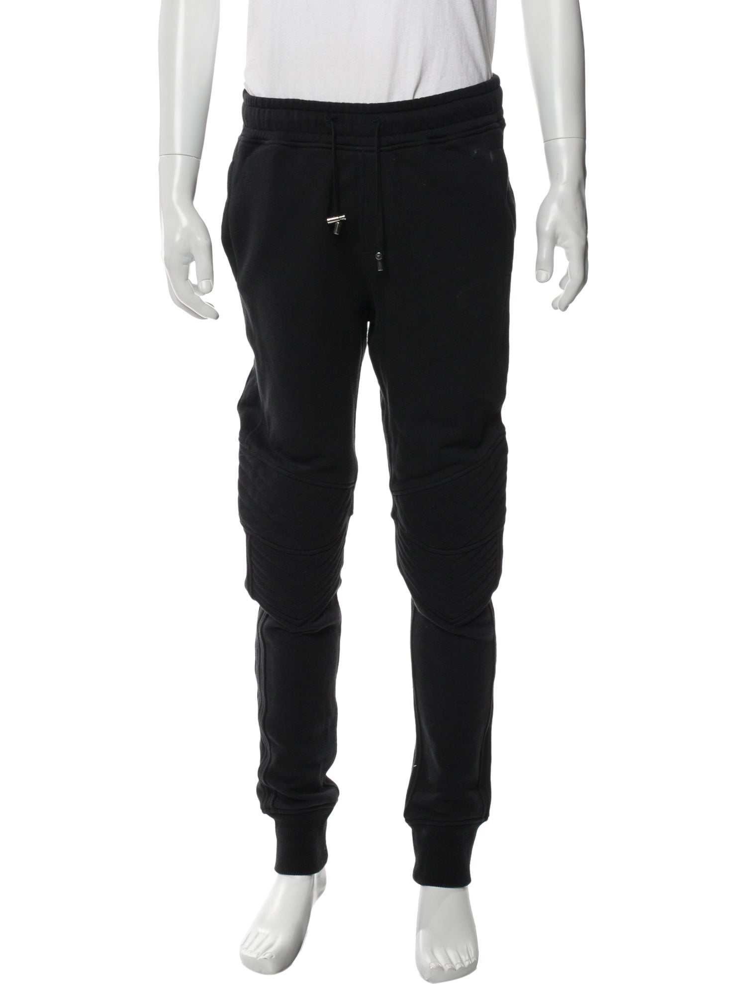 Balmain Raw-Edge Trim Lounge Bottoms